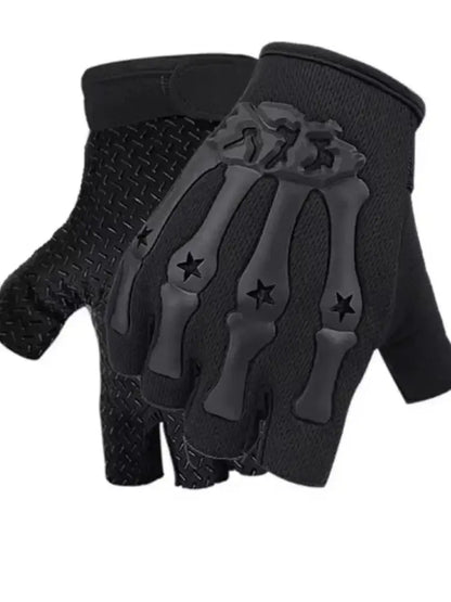 Fingerless Riding Gloves Non-Slip Motorcycle Cycling Gloves