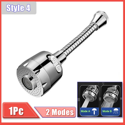 Kitchen Faucet Extender 360° Rotating Water Flow Adapter