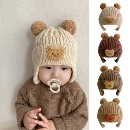 Baby Winter Hat – Warm Knit Bear Ear Hat for Kids