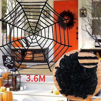 Large Halloween Spider Decoration Plush Black Spider for Haunted Houses