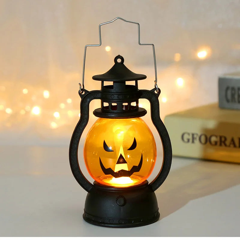 Halloween Pumpkin Lantern LED Hanging Light for Party Decor