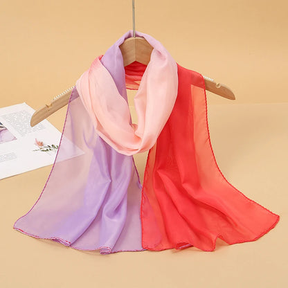 Chiffon Scarf for Women, 50×160cm Lightweight Summer Shawl
