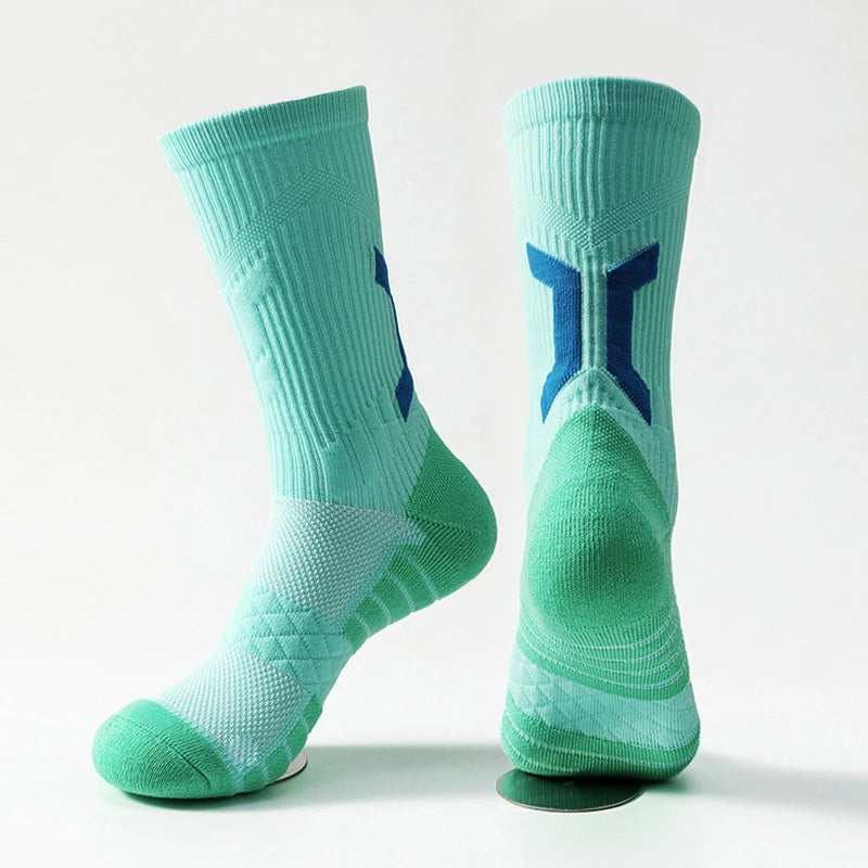 Men's Basketball Socks with Thick Bottom for Sports & Training