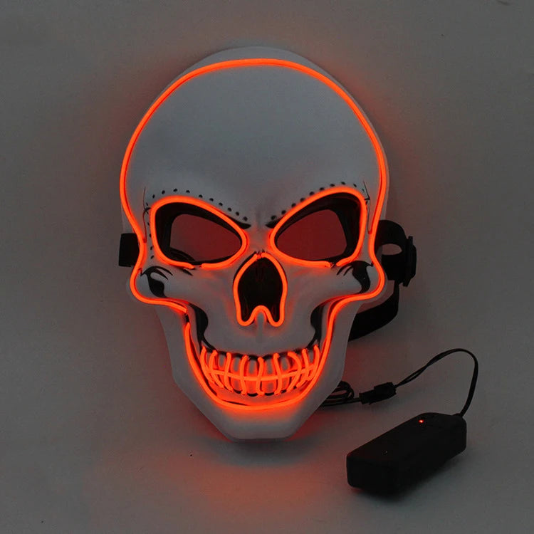 LED Halloween Mask – Glowing Skull Full Face Costume Mask
