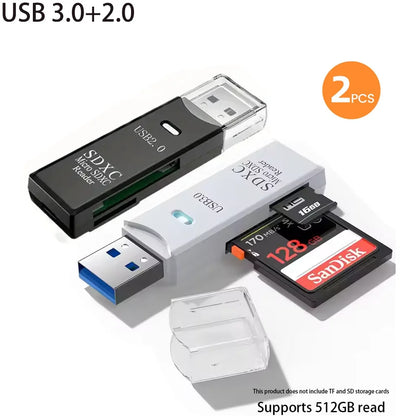 USB 3.0 Card Reader for SD and Micro SD TF Memory Cards