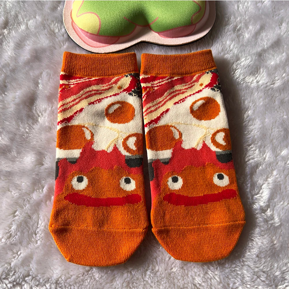 Women's Cartoon Ankle Socks – Cute Cotton Blend Low-Cut Socks