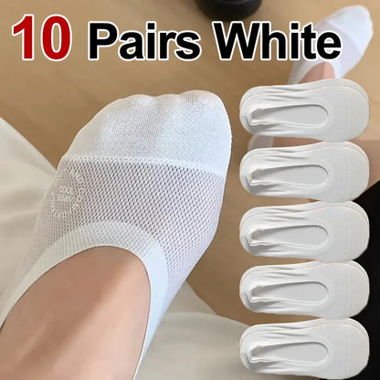 Women’s No Show Socks – Breathable Mesh Low Cut Cotton Socks