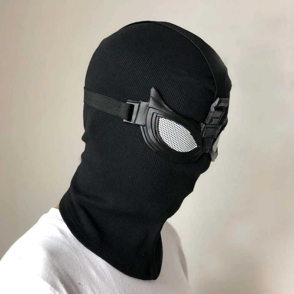 Spider Superhero Mask – Black Cosplay Helmet for Halloween