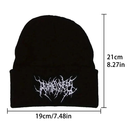 Winter Beanie Hat – Warm Knitted Unisex Gothic Cap