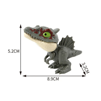 Dinosaur Finger Toy for Kids, Interactive Triceratops & T-Rex Model