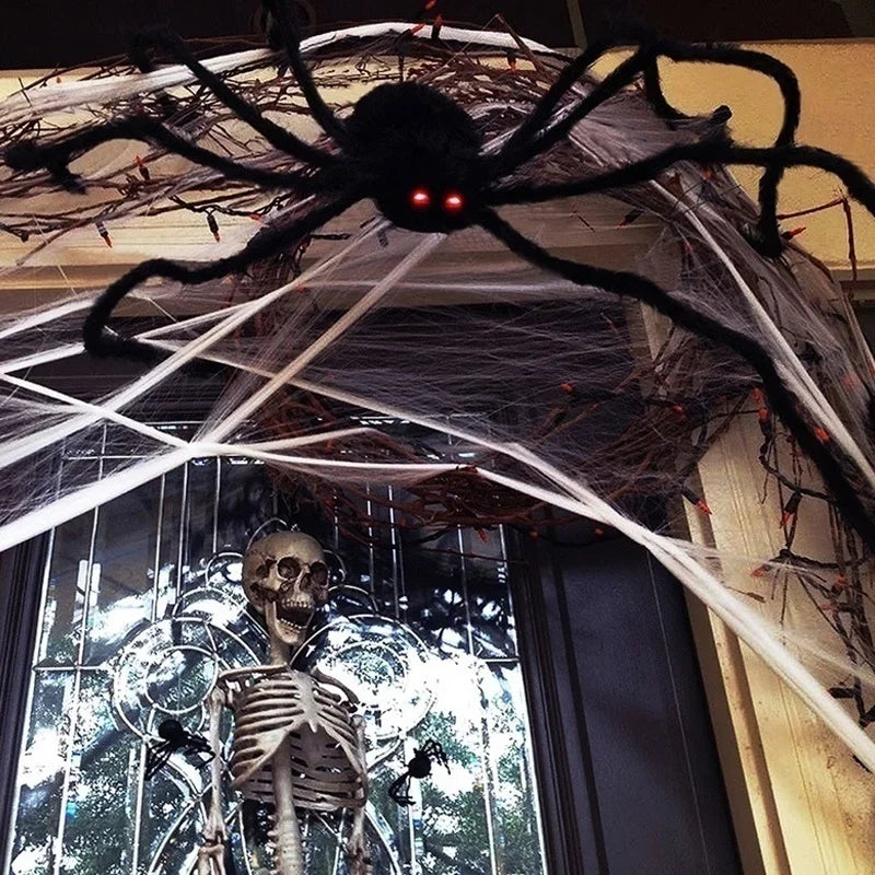 Halloween Spider Decoration – Giant Plush Spider Prop