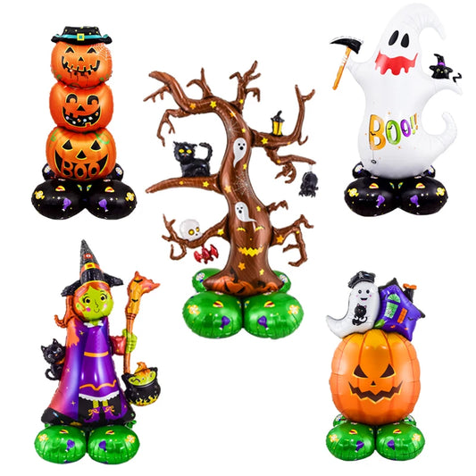 Halloween Balloon Decorations, Giant Ghost Skull Pumpkin Balloon