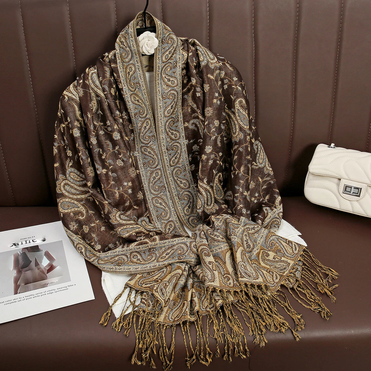 Women's Winter Scarf, Soft Pashmina Shawl Wrap
