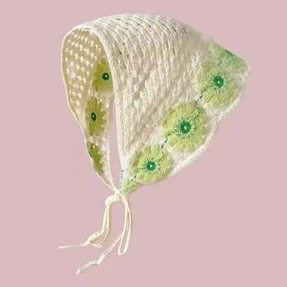 Women's Headscarf, Knitted Triangular Summer Head Wrap