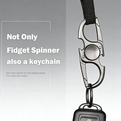 Fidget Spinner Metal Fingertip Toy with Keychain and Bottle Opener