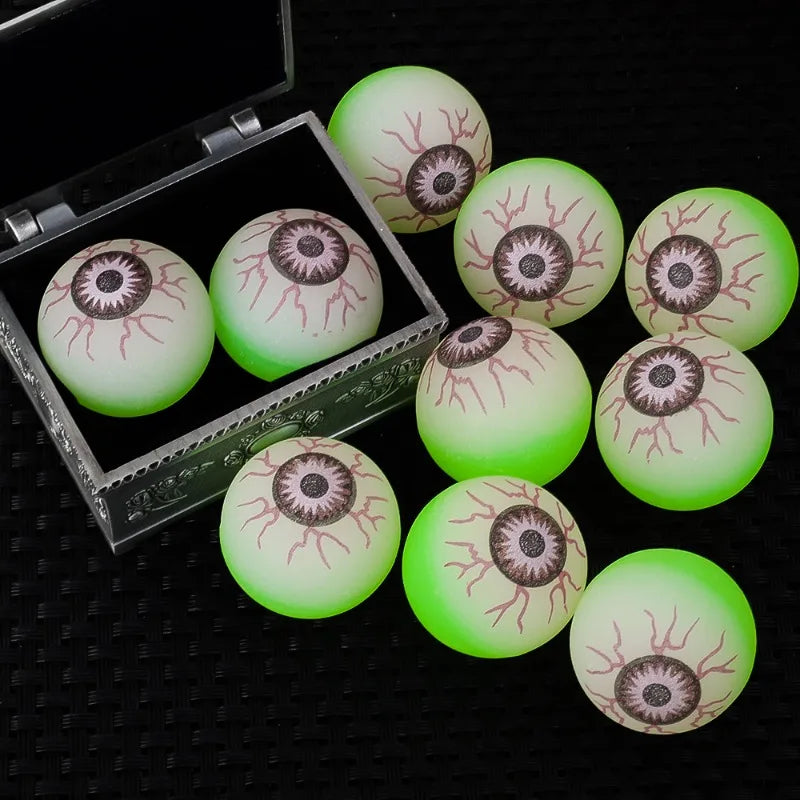 Halloween Bouncy Balls 3cm Glow Eyeball Toy 5-50PCS