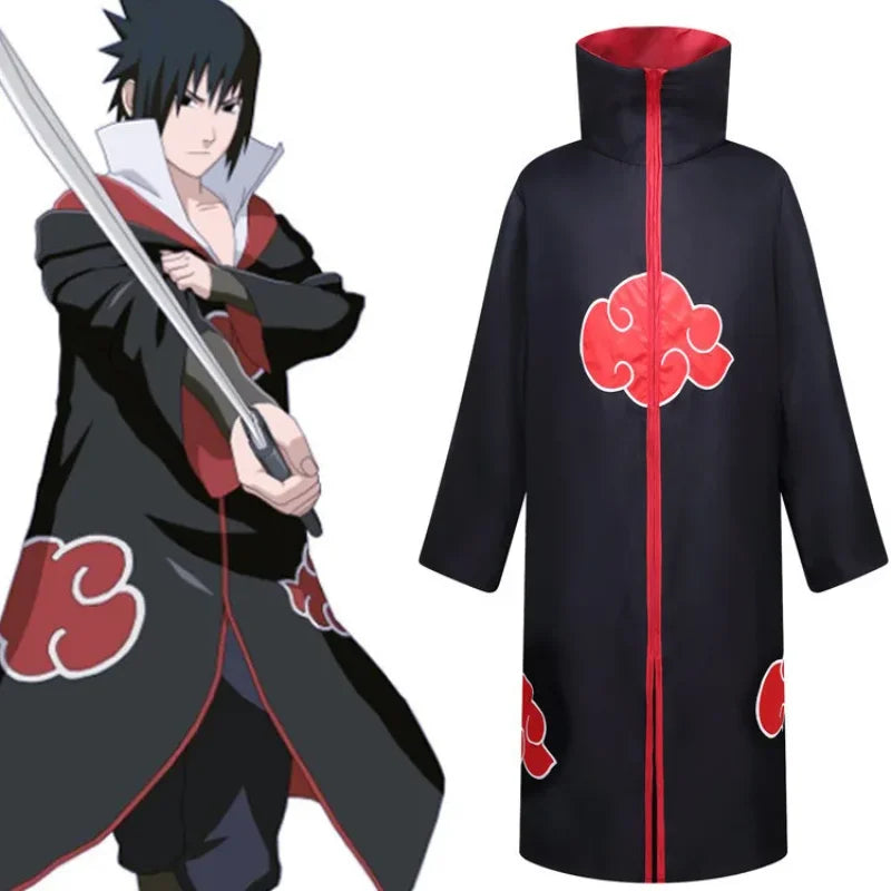 Anime Cosplay Cloak – Black & White Unisex Costume Cape
