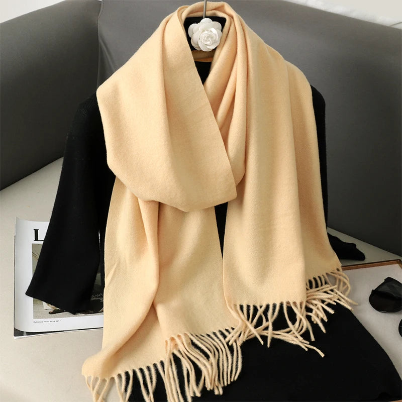 Women's Winter Scarf – Long Warm Solid Shawl Wrap