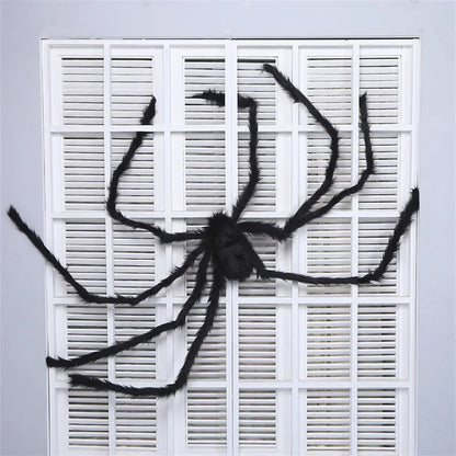 Halloween Spider Decoration, Giant Plush Spider Web Prop