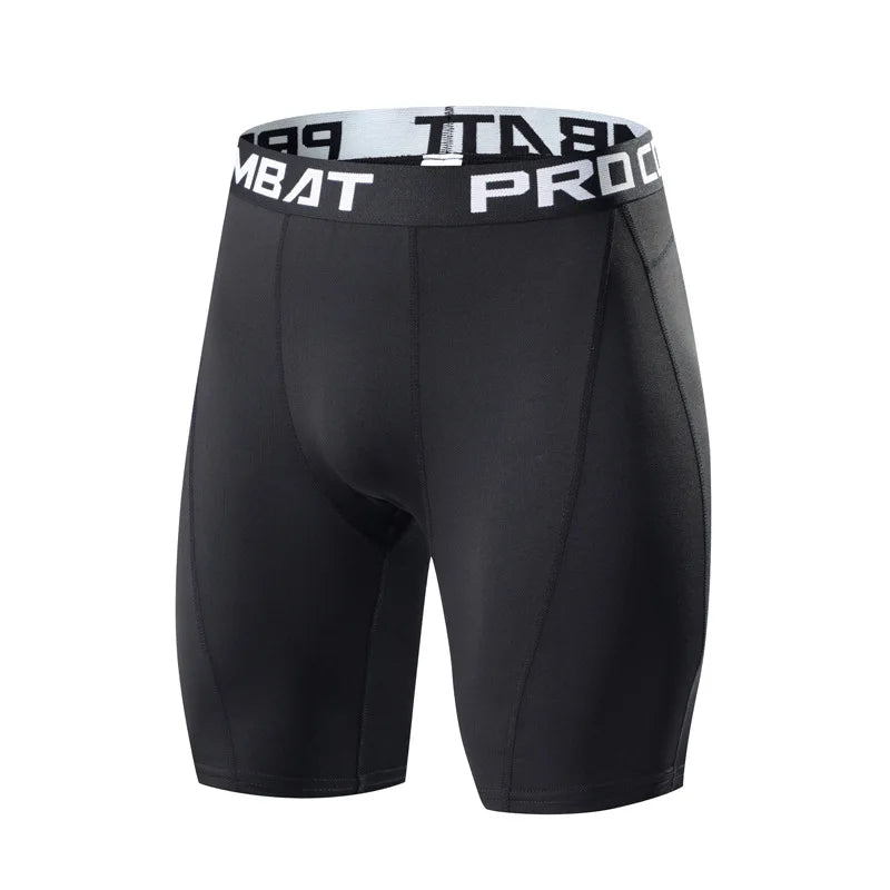 Men's Workout Shorts Compression Fitness Gym Running Training