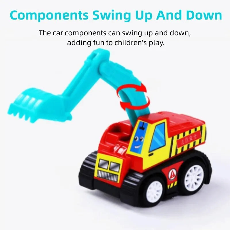Mini Pull Back Cars – Construction Vehicle Set for Kids