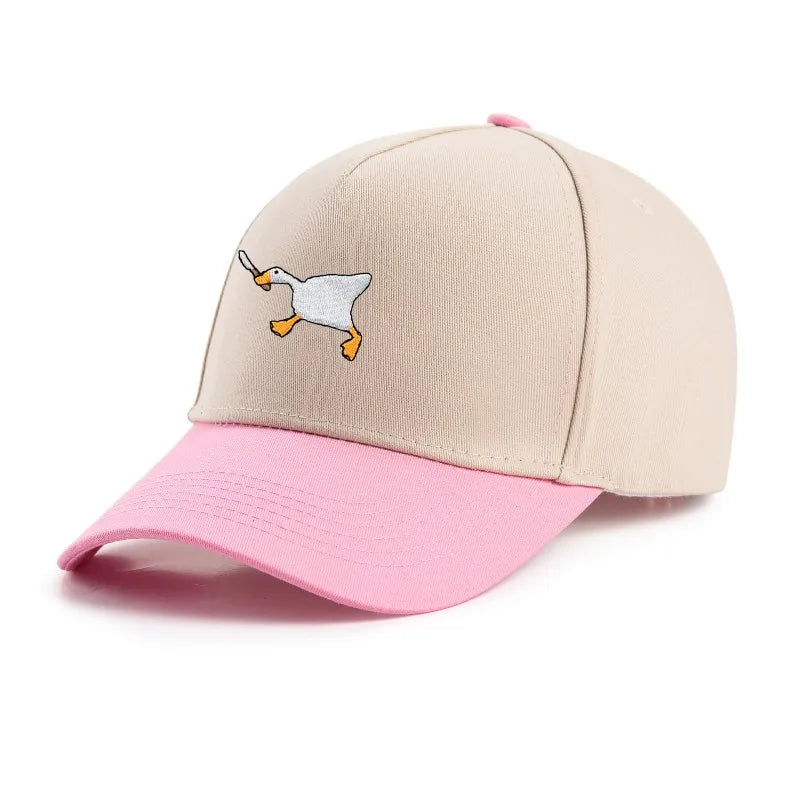 Embroidered Baseball Cap with Goose Design for Men & Women