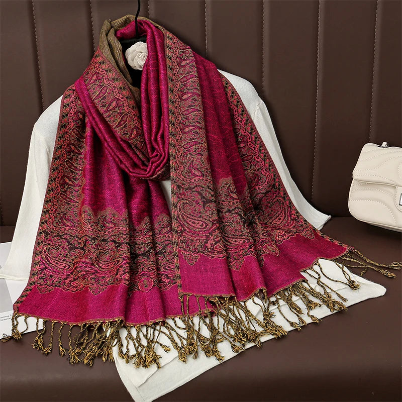 Women's Winter Scarf, Soft Pashmina Shawl Wrap