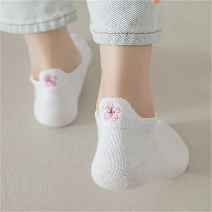 Women’s Ankle Socks, 5 Pairs Breathable Cute Low Cut Short Socks