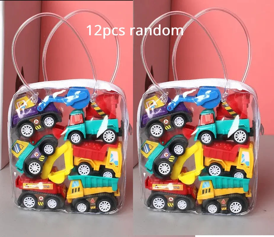 Mini Pull Back Cars – Construction Vehicle Set for Kids