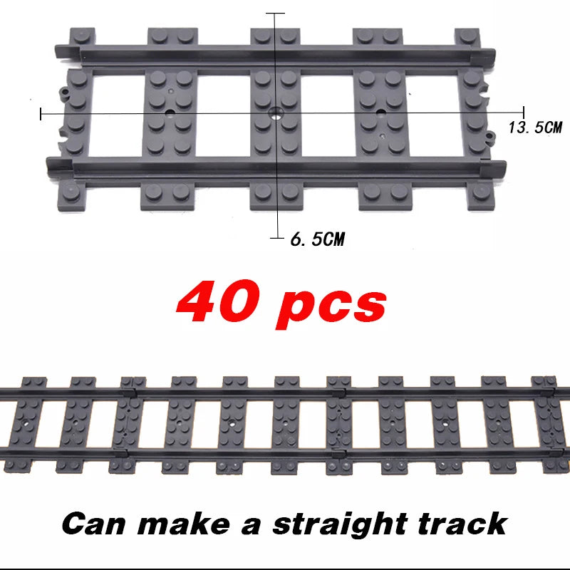 Flexible Train Tracks Set – Curved & Straight Rails for Kids