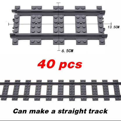 Flexible Train Tracks Set – Curved & Straight Rails for Kids