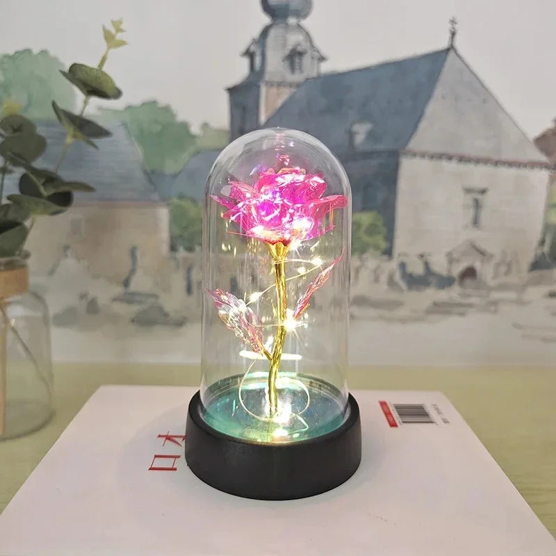 Artificial Rose LED Light Flower for Valentine’s Day Wedding Decor
