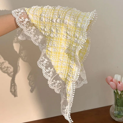 Women's Headscarf, Knitted Triangular Summer Head Wrap