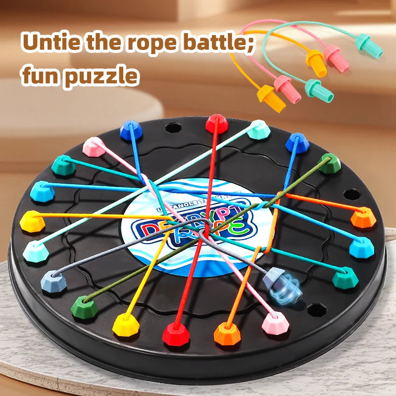 Rope Untangling Puzzle Game, Logic Challenge Toy for Kids