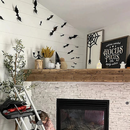Halloween Bat Wall Decorations – 3D Black Bat Wall Stickers
