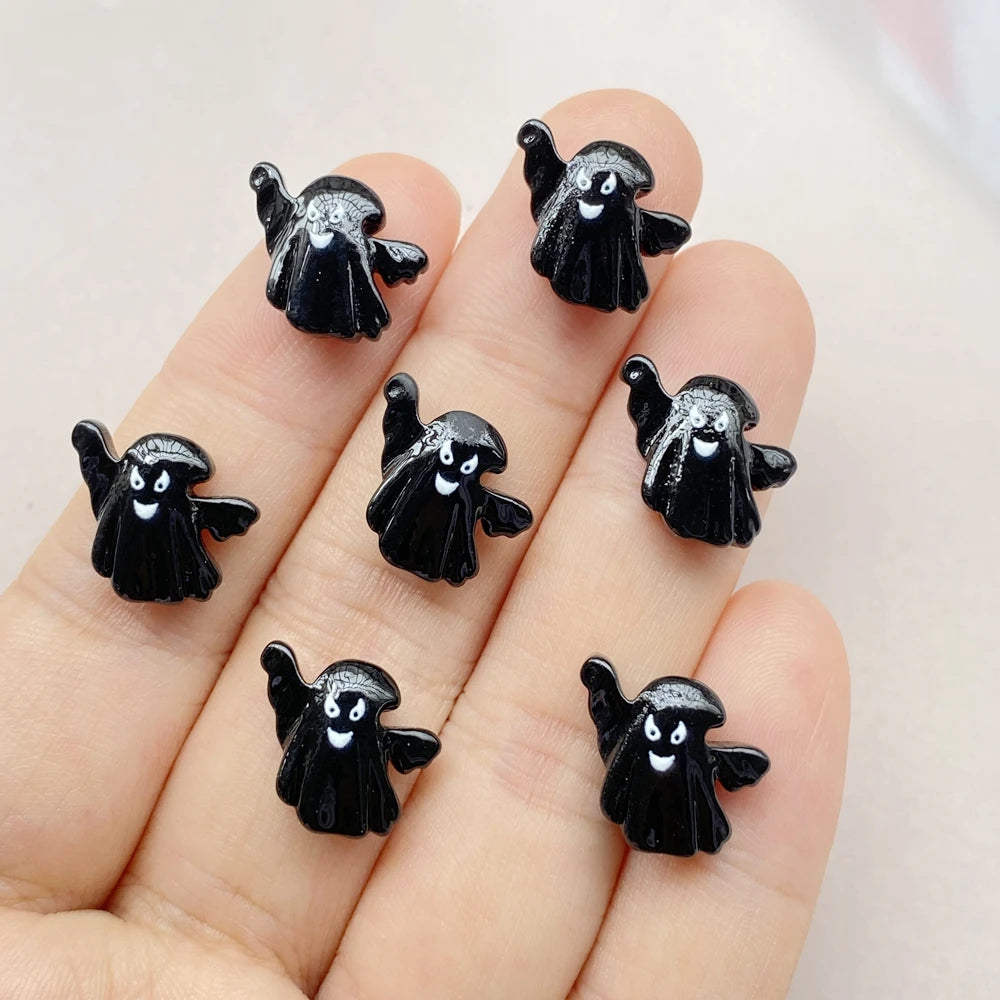 Halloween Nail Art Charms, 20Pcs 3D Resin Nail Decorations