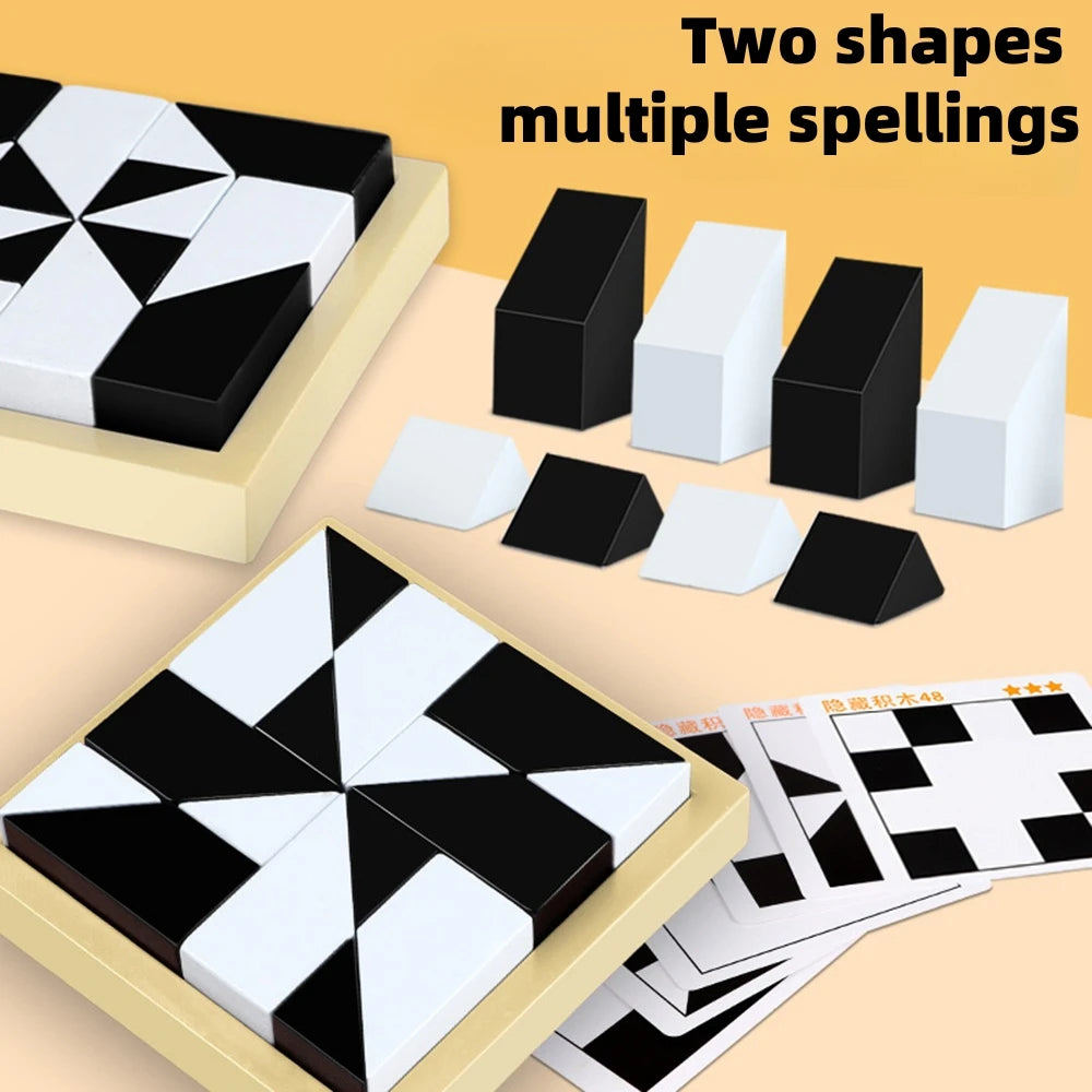 Tangram Puzzle for Kids Educational Spatial Thinking Board Game