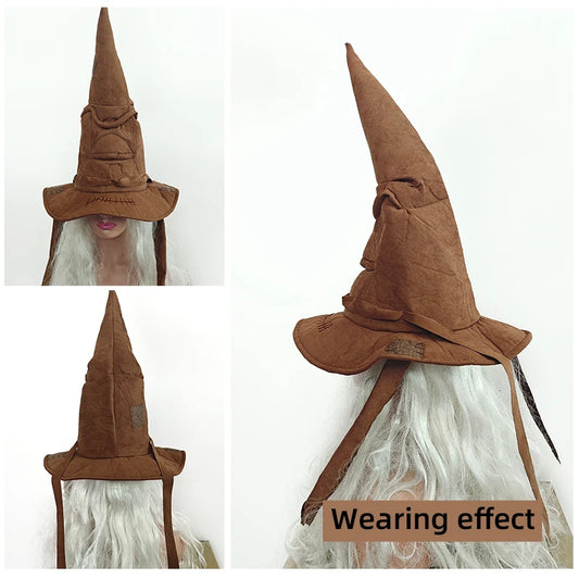 Halloween Witch Hat Pointed Wizard Costume Accessory