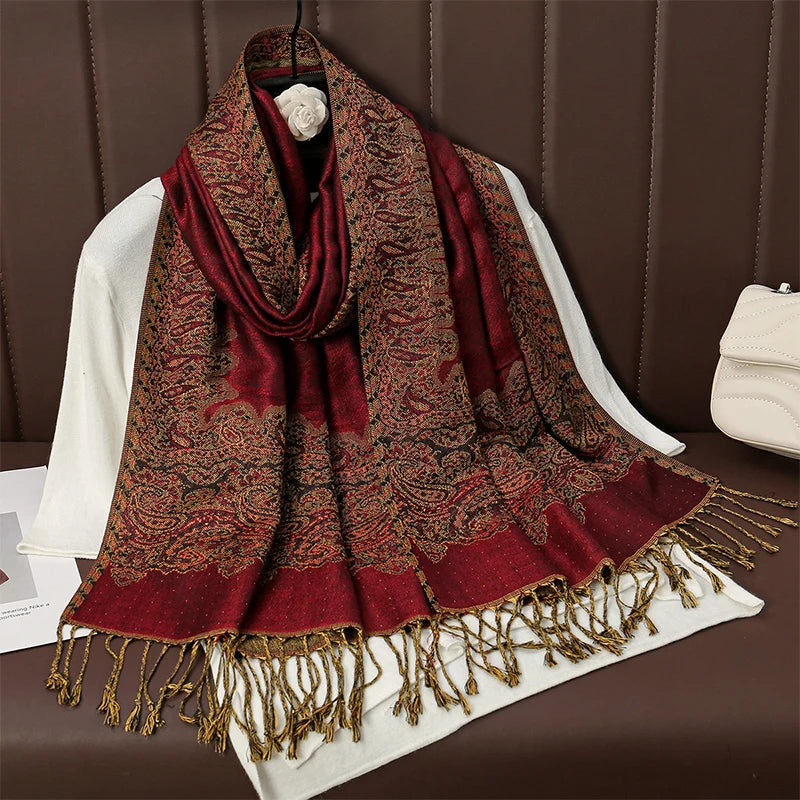 Women's Winter Scarf, Soft Pashmina Shawl Wrap