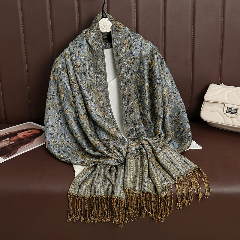 Women's Winter Scarf, Soft Pashmina Shawl Wrap