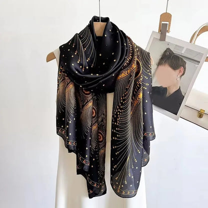 Women's Polyester Scarf, Soft Long Shawl for Beach & Everyday Wear