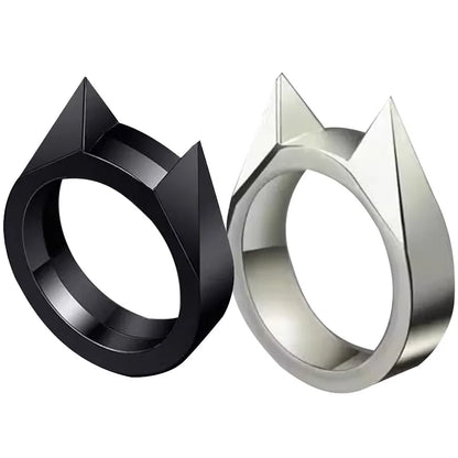 Cat Ear Ring Metal Statement Jewelry Accessory