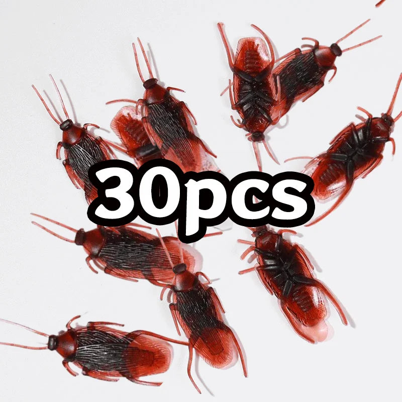 Fake Cockroach Toy 50PCS Realistic Halloween Prank Bugs