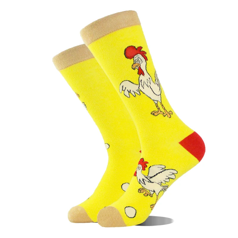 Funny Men's Socks Cotton Novelty Crew Socks Unisex