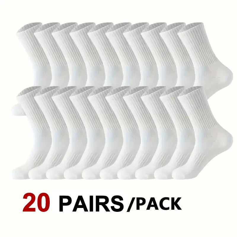 Men's Crew Socks Breathable Sports Socks 5-Pair