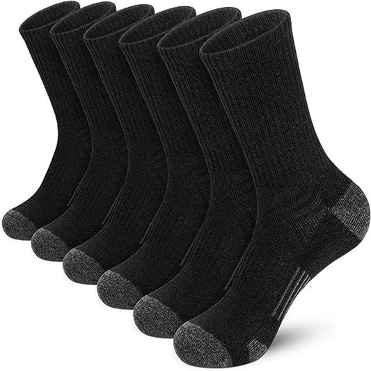 Men's Running Socks, 5 Pairs Breathable Sports Crew Socks