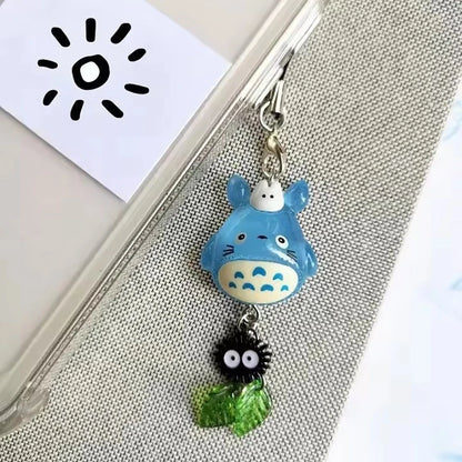 Cute Phone Charm Wooden Animal Keychain Bag Accessory