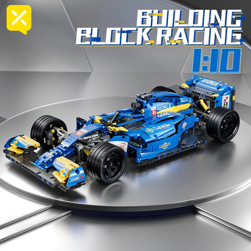 RC Car Building Set Sports Car Model Kit for Kids & Adults