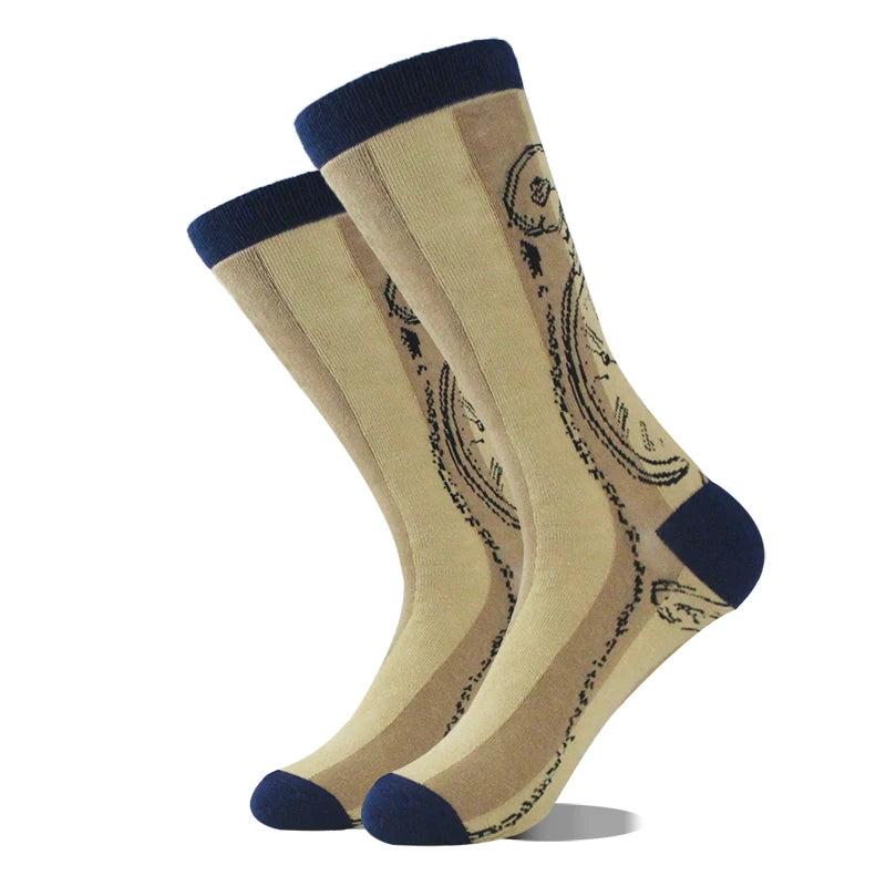 Men's Funny Socks, Novelty Cotton Crew Socks, Crazy Designs