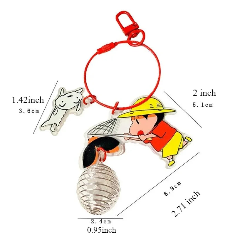 Anime Acrylic Keychain Cute Character Bag Charm for Backpacks